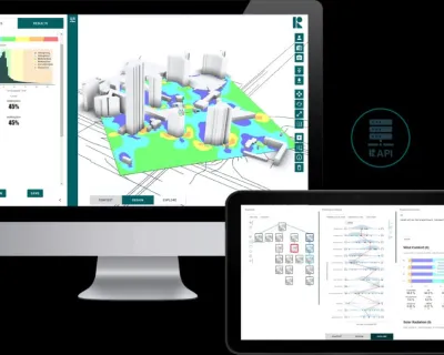 screenshot of infrared city application